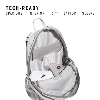 Akhjgdidas Prime Backpack for Work, Travel Bag for Women and Men with Padded Compartment for Laptop, Two Tone White/Black, One Size