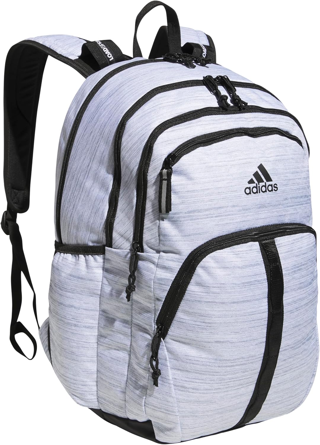 Akhjgdidas Prime Backpack for Work, Travel Bag for Women and Men with Padded Compartment for Laptop, Two Tone White/Black, One Size