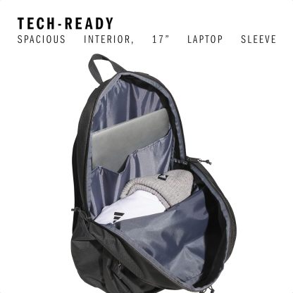Akhjgdidas Prime Backpack for Work, Travel Bag for Women and Men with Padded Compartment for Laptop, Two Tone White/Black, One Size