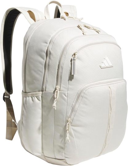 Akhjgdidas Prime Backpack for Work, Travel Bag for Women and Men with Padded Compartment for Laptop, Two Tone White/Black, One Size