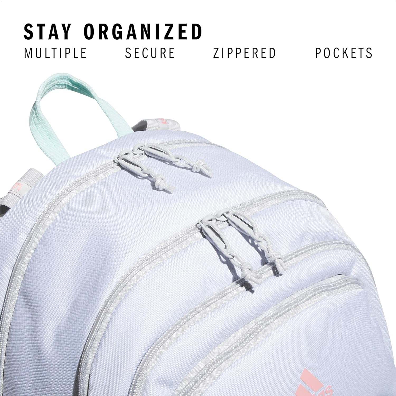 Akhjgdidas Prime Backpack for Work, Travel Bag for Women and Men with Padded Compartment for Laptop, Two Tone White/Black, One Size