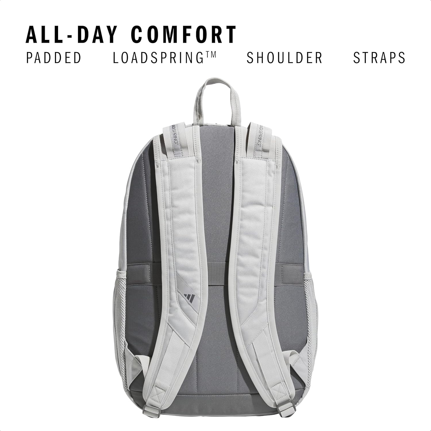 Akhjgdidas Prime Backpack for Work, Travel Bag for Women and Men with Padded Compartment for Laptop, Two Tone White/Black, One Size