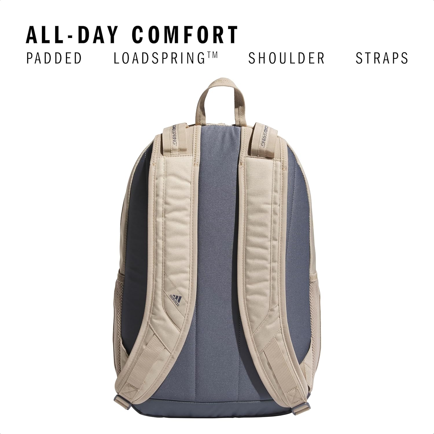 Akhjgdidas Prime Backpack for Work, Travel Bag for Women and Men with Padded Compartment for Laptop, Two Tone White/Black, One Size