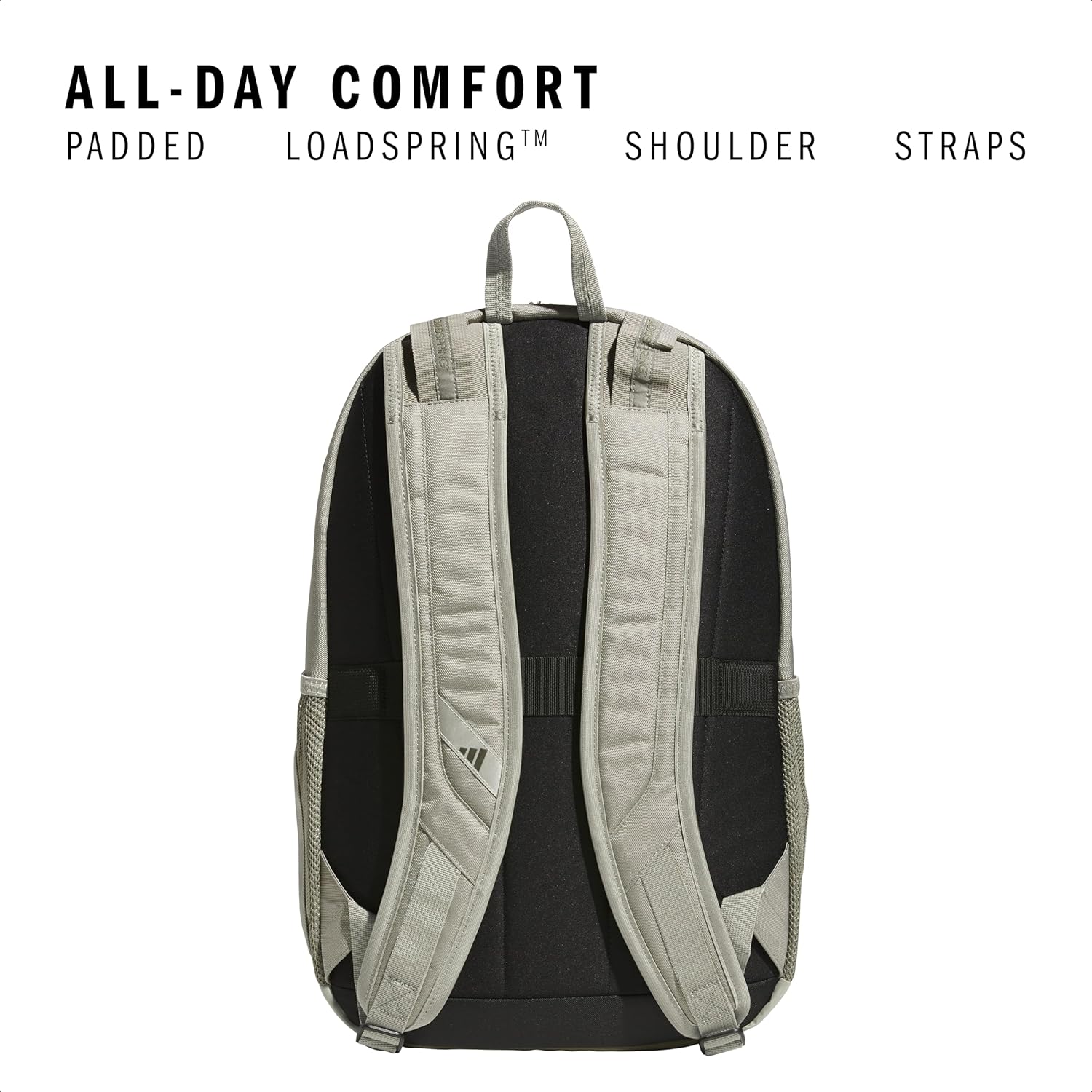 Akhjgdidas Prime Backpack for Work, Travel Bag for Women and Men with Padded Compartment for Laptop, Two Tone White/Black, One Size