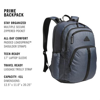 Akhjgdidas Prime Backpack for Work, Travel Bag for Women and Men with Padded Compartment for Laptop, Two Tone White/Black, One Size