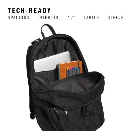Akhjgdidas Prime Backpack for Work, Travel Bag for Women and Men with Padded Compartment for Laptop, Two Tone White/Black, One Size
