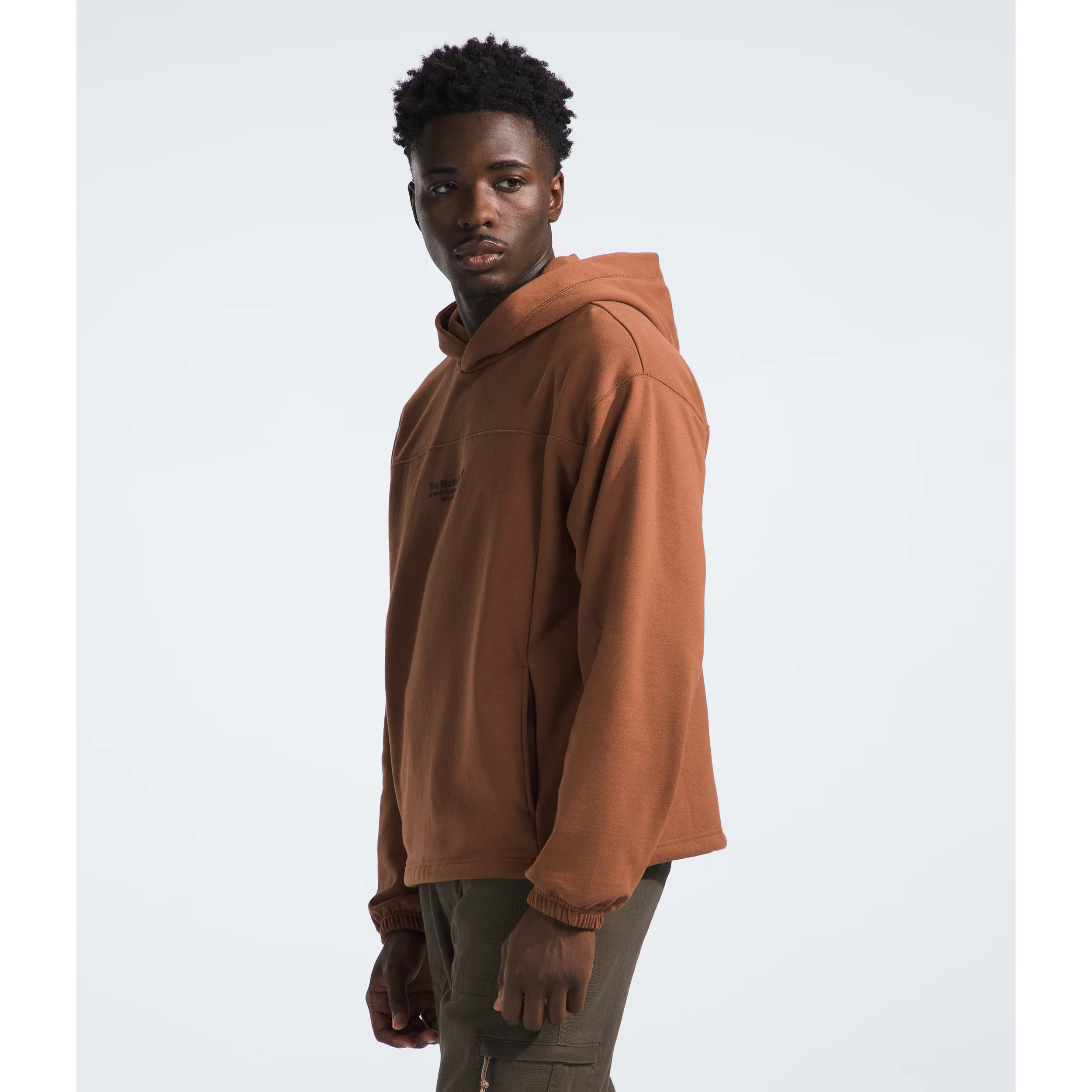 The Nokhjgrth Face-2025 Men's Axys Hoodie in Stone Brown