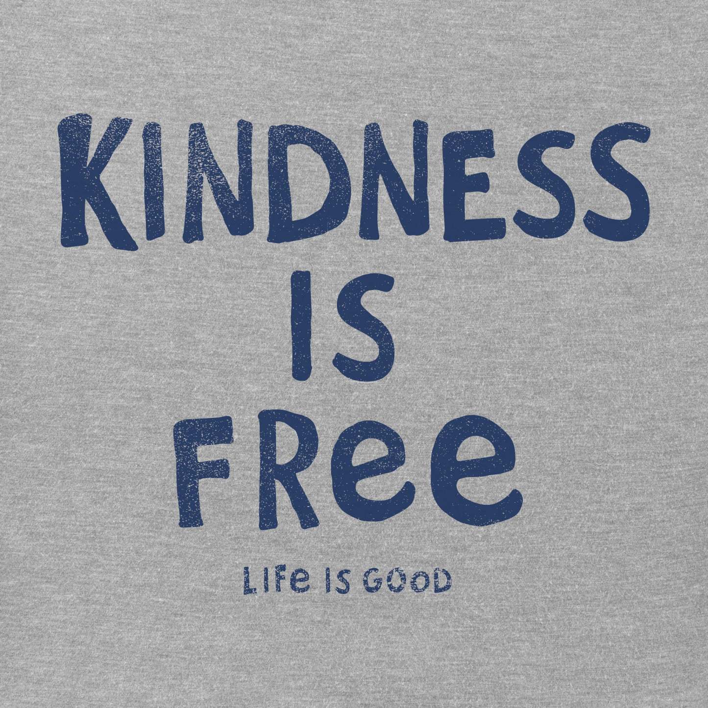 Women's Kindness is Free Long Sleeve Crusher Tee