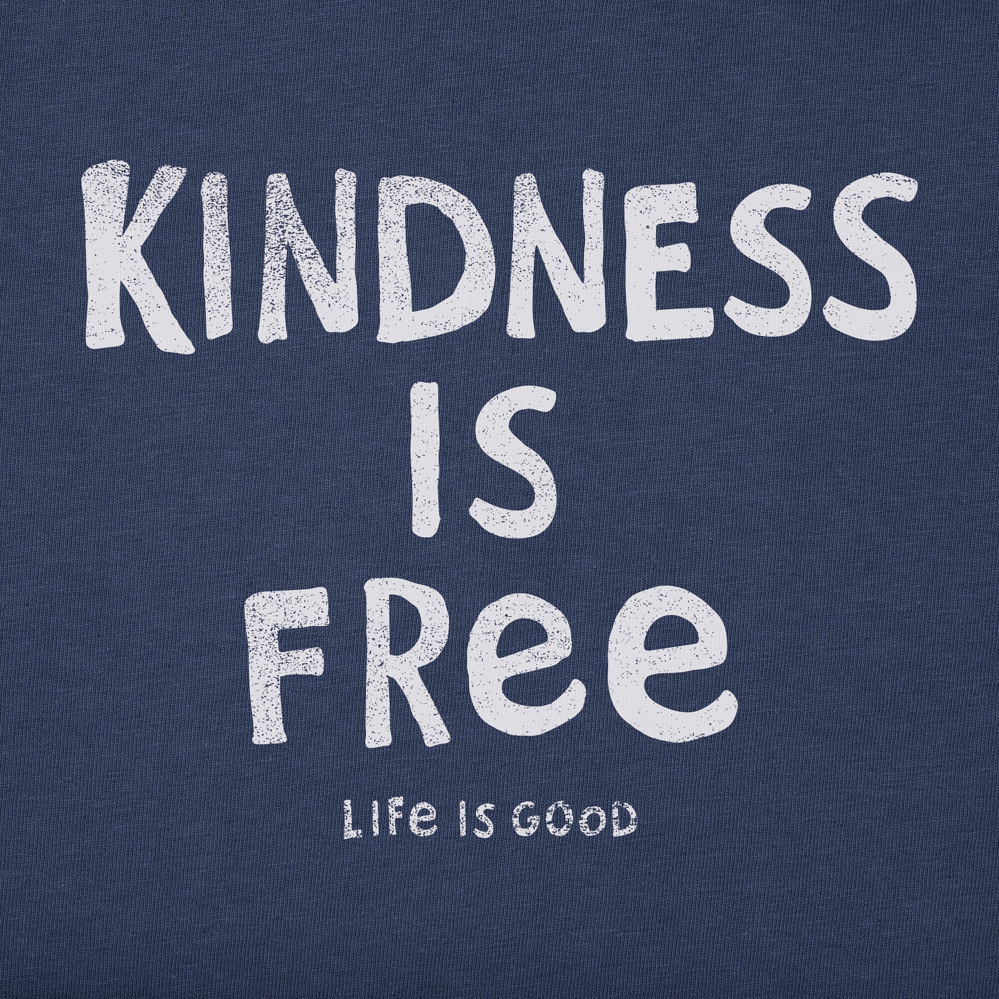 Women's Kindness is Free Long Sleeve Crusher Tee
