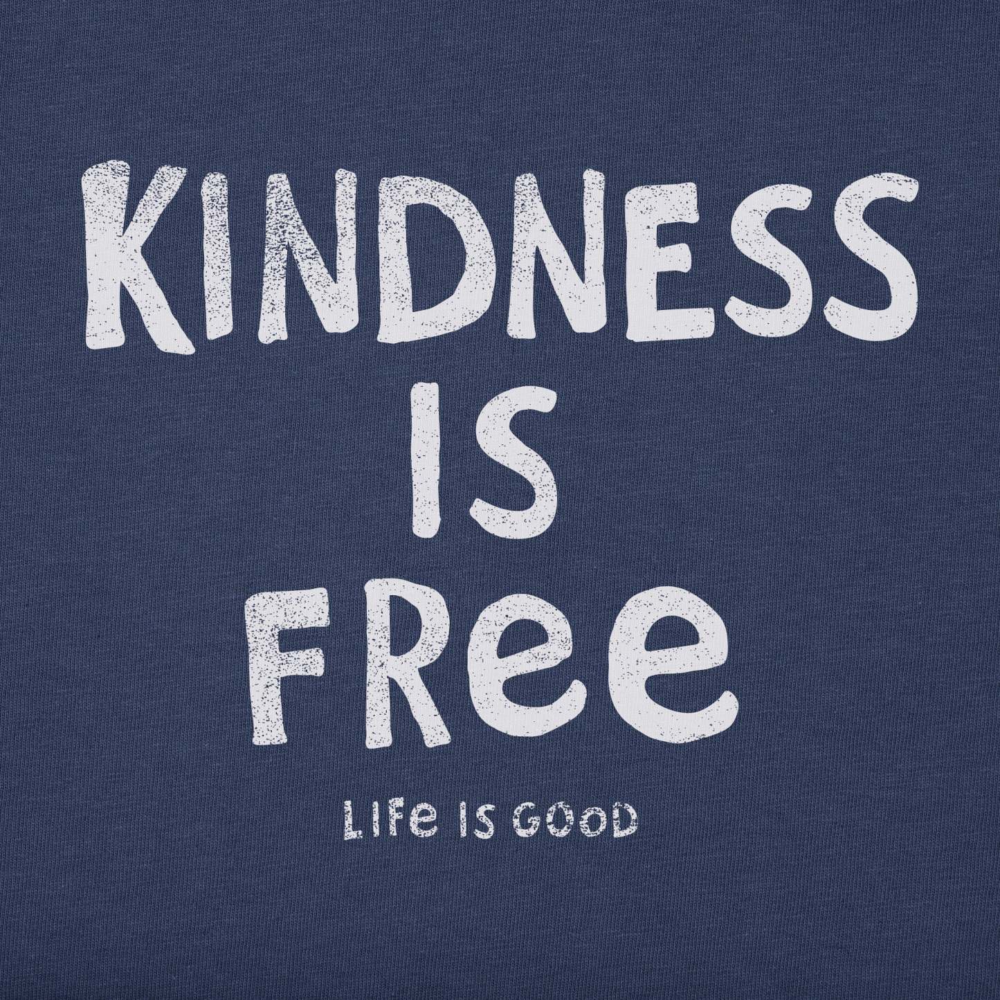 Women's Kindness is Free Long Sleeve Crusher Tee