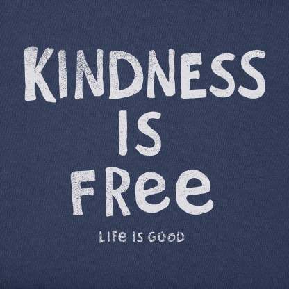 Women's Kindness is Free Long Sleeve Crusher Tee