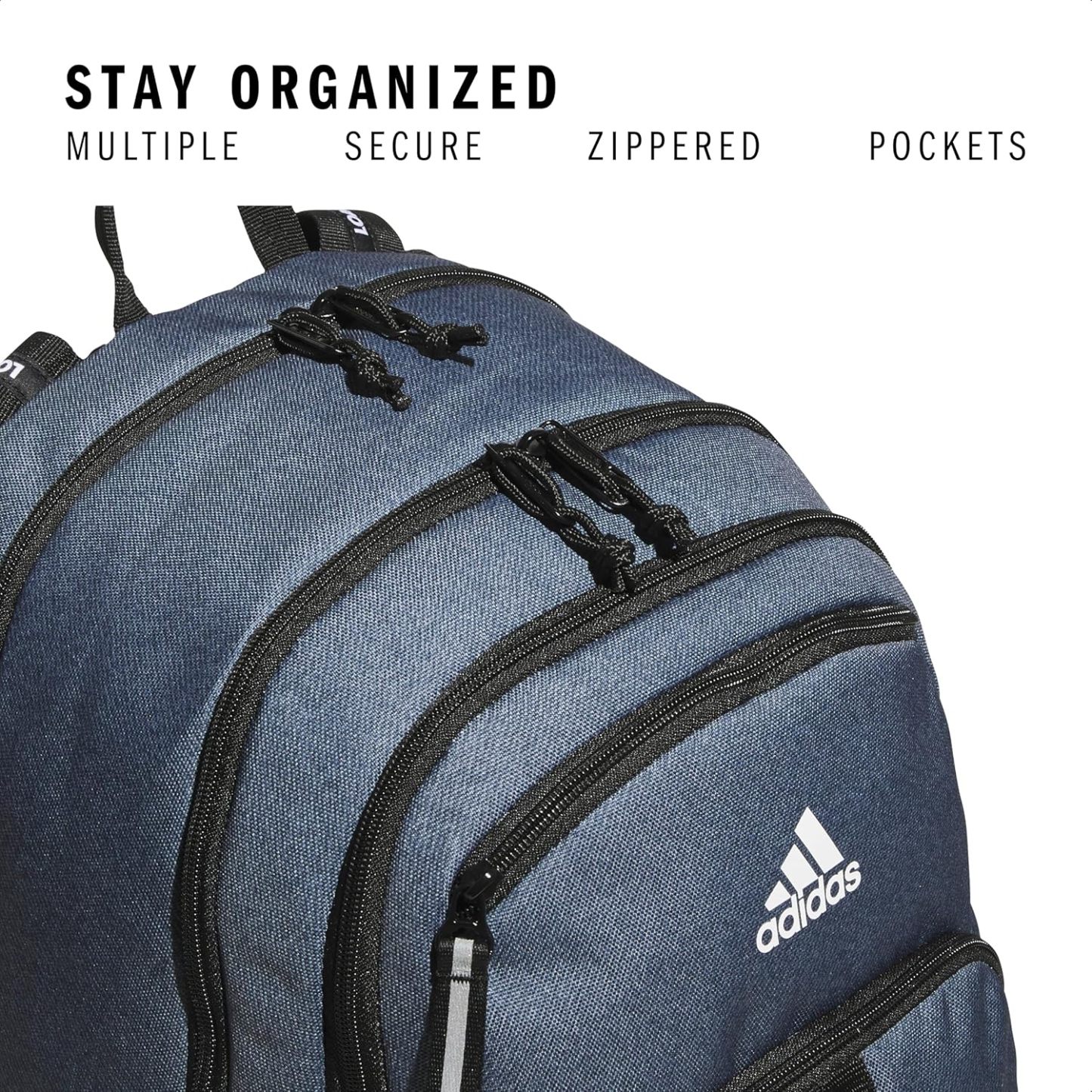 Akhjgdidas Prime Backpack for Work, Travel Bag for Women and Men with Padded Compartment for Laptop, Two Tone White/Black, One Size