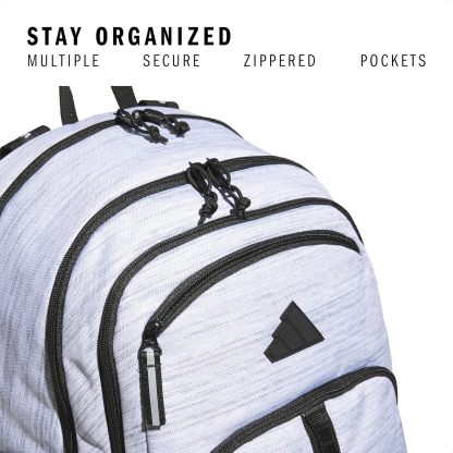 Akhjgdidas Prime Backpack for Work, Travel Bag for Women and Men with Padded Compartment for Laptop, Two Tone White/Black, One Size