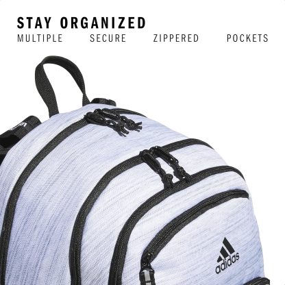Akhjgdidas Prime Backpack for Work, Travel Bag for Women and Men with Padded Compartment for Laptop, Two Tone White/Black, One Size