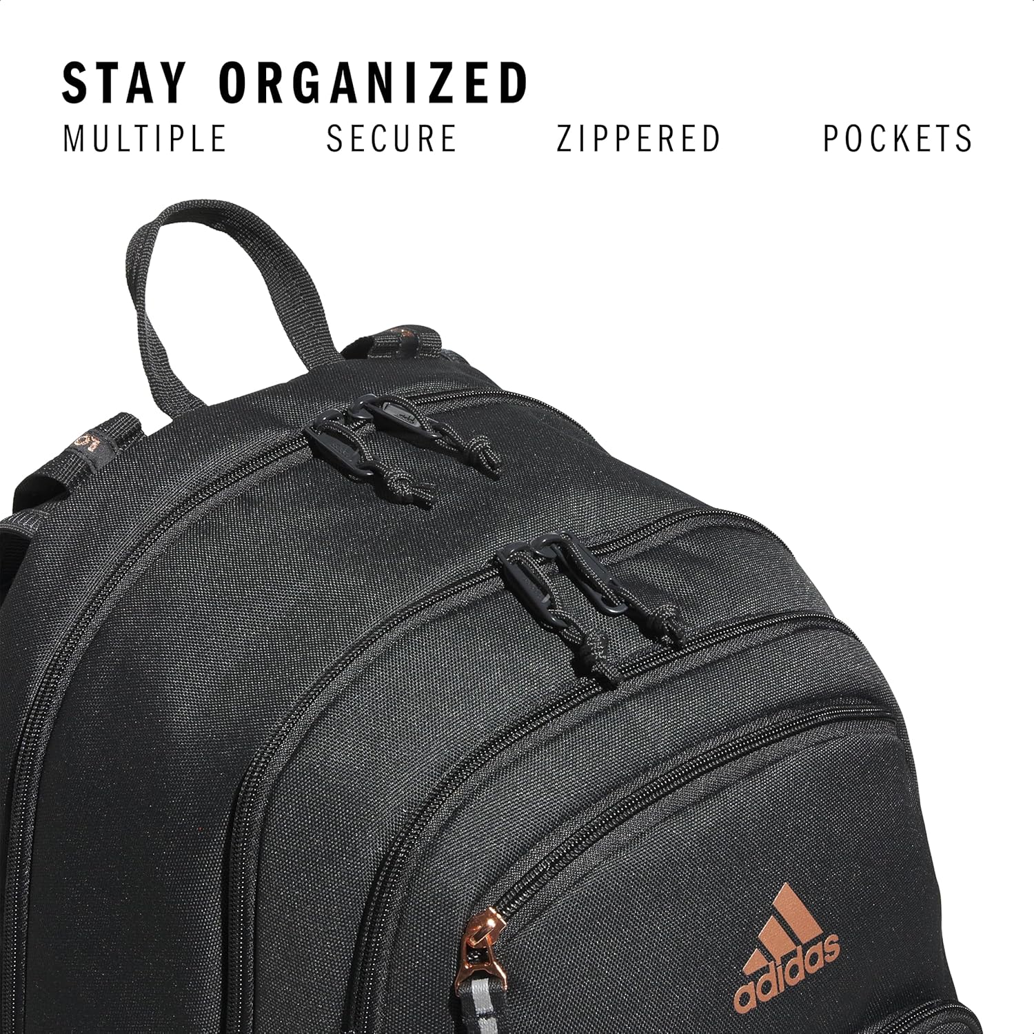 Akhjgdidas Prime Backpack for Work, Travel Bag for Women and Men with Padded Compartment for Laptop, Two Tone White/Black, One Size