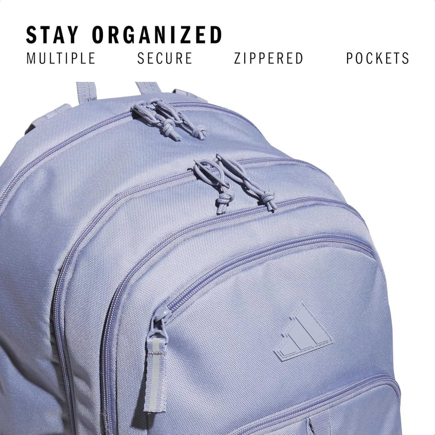 Akhjgdidas Prime Backpack for Work, Travel Bag for Women and Men with Padded Compartment for Laptop, Two Tone White/Black, One Size