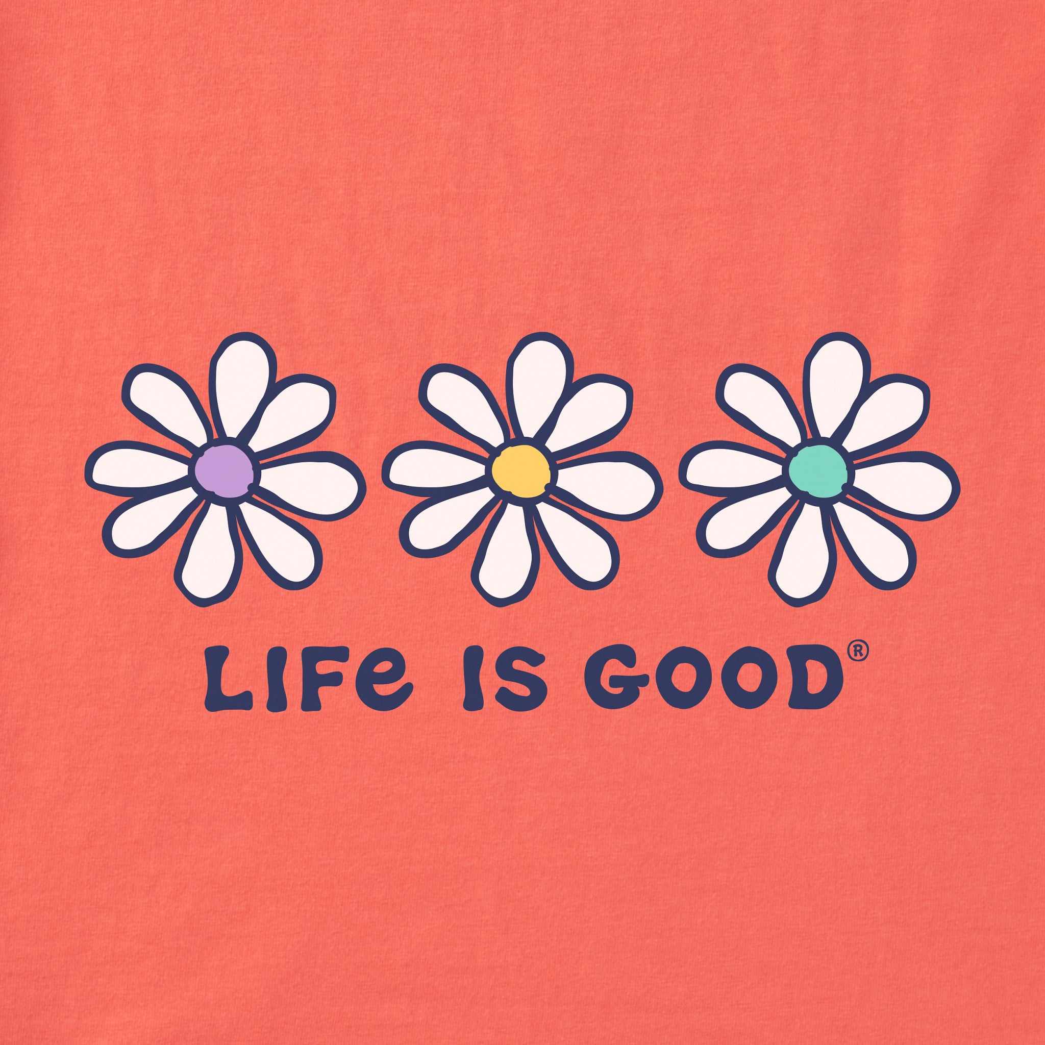 Women's 3 Daisies Short Sleeve Vee