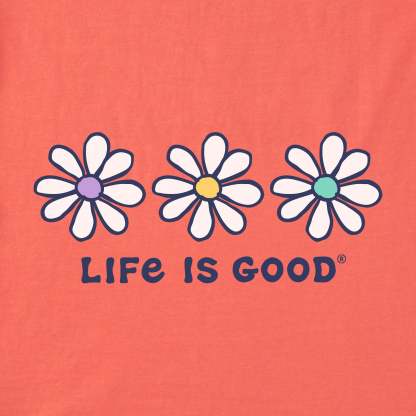 Women's 3 Daisies Short Sleeve Vee