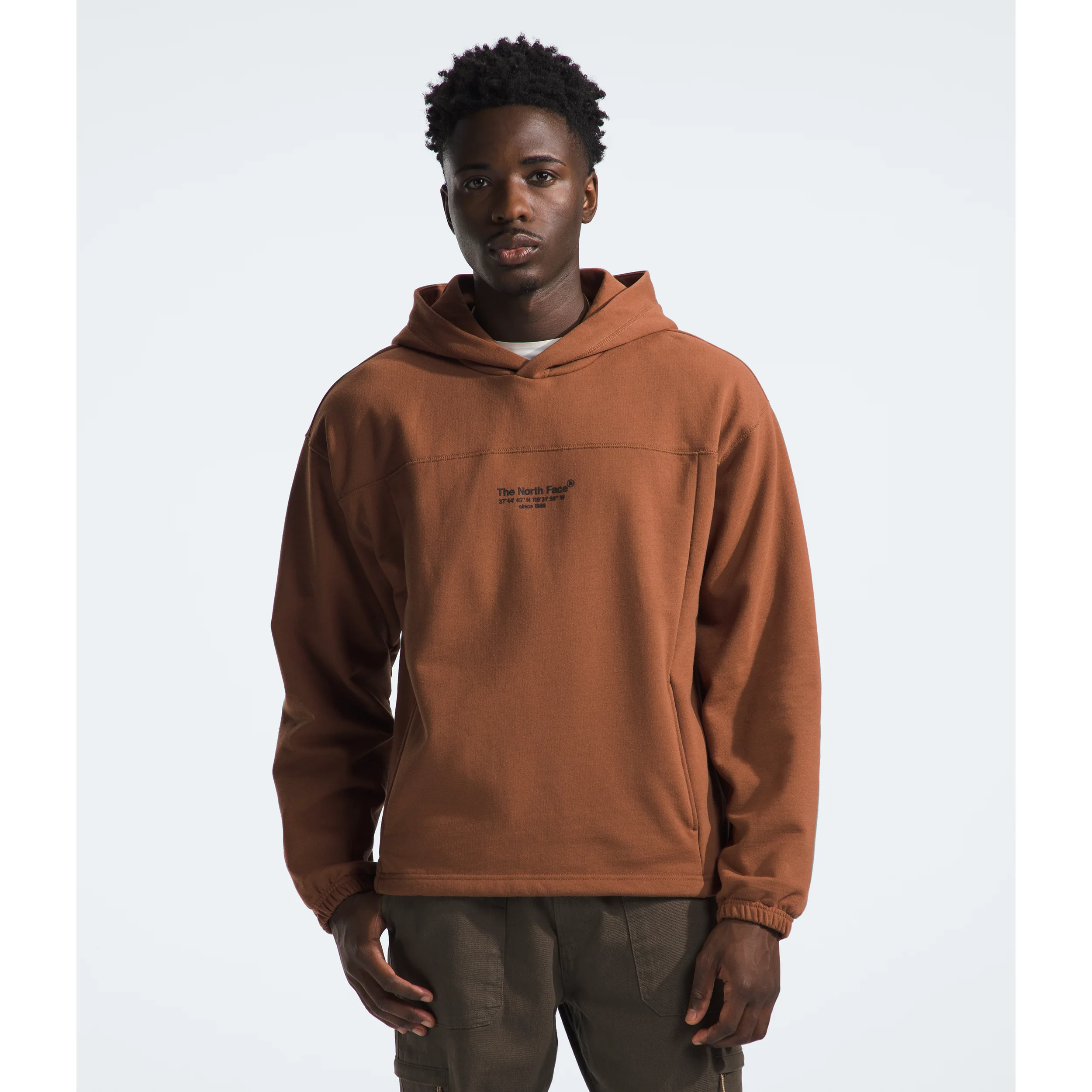 The Nokhjgrth Face-2025 Men's Axys Hoodie in Stone Brown