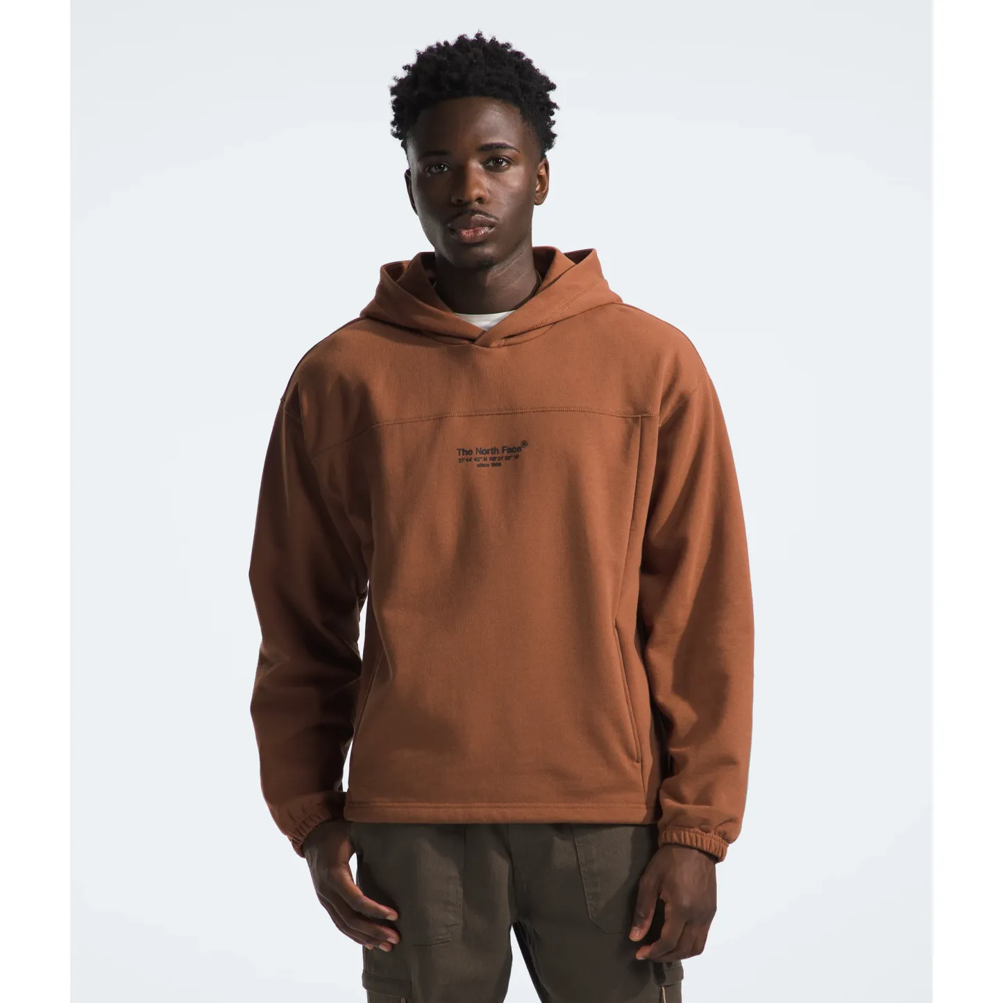 The Nokhjgrth Face-2025 Men's Axys Hoodie in Stone Brown