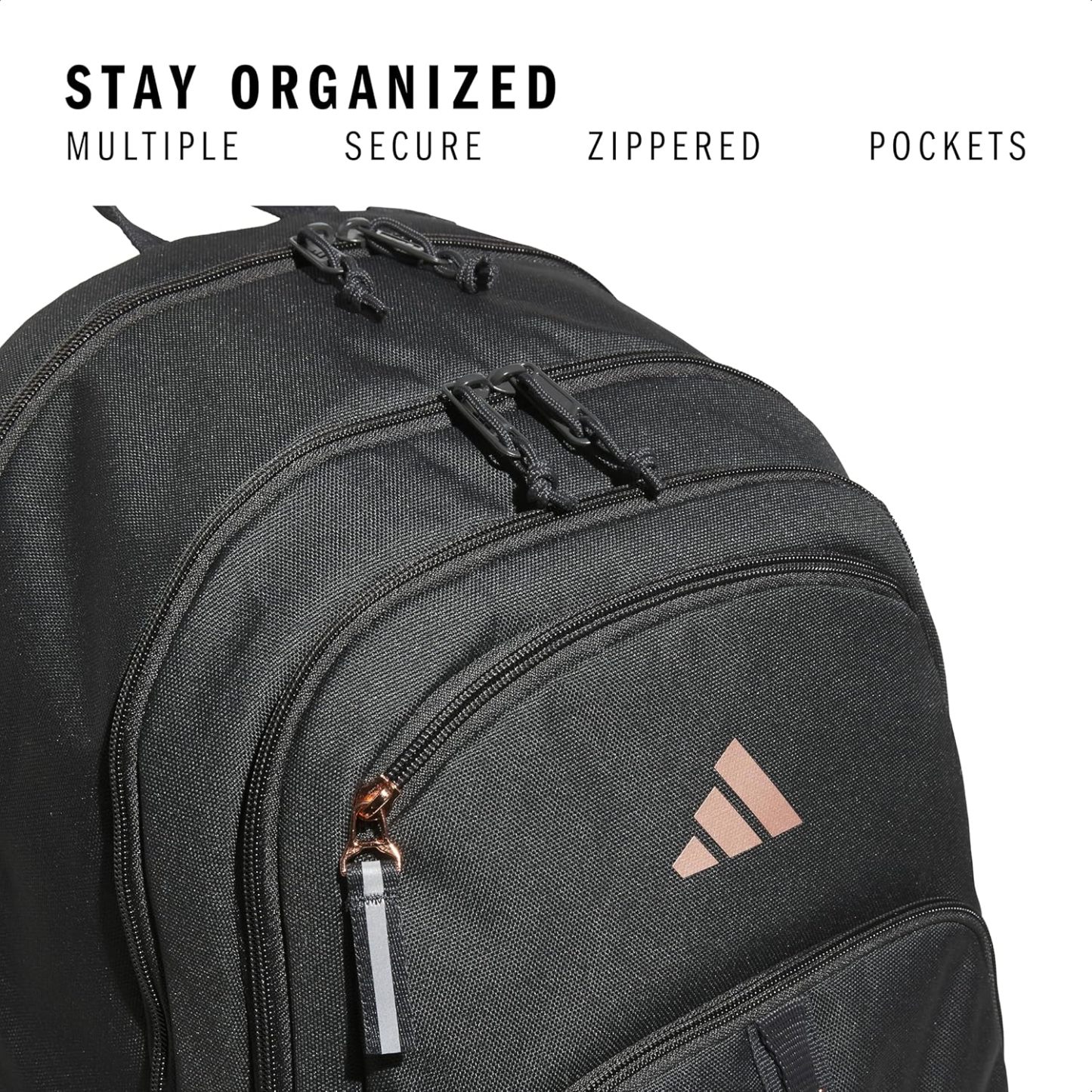 Akhjgdidas Prime Backpack for Work, Travel Bag for Women and Men with Padded Compartment for Laptop, Two Tone White/Black, One Size