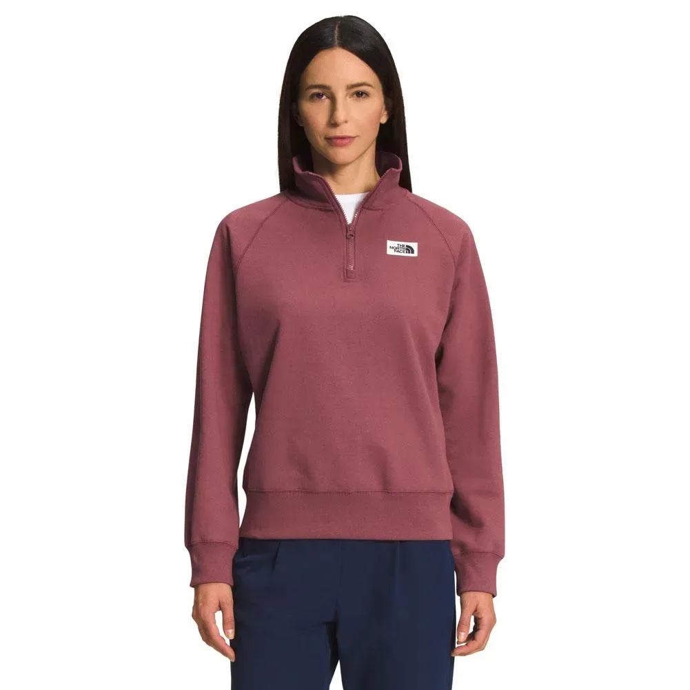The Nokhjgrth Face-2025 Heritage Patch 1/4 Zip Sweatshirt Women's