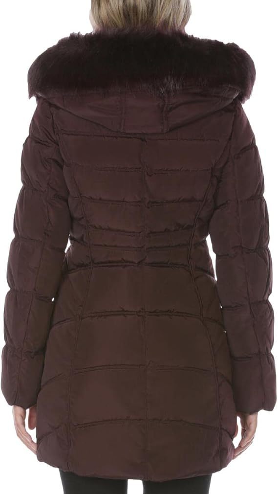 Women's 3/4 Hooded Puffer Jacket