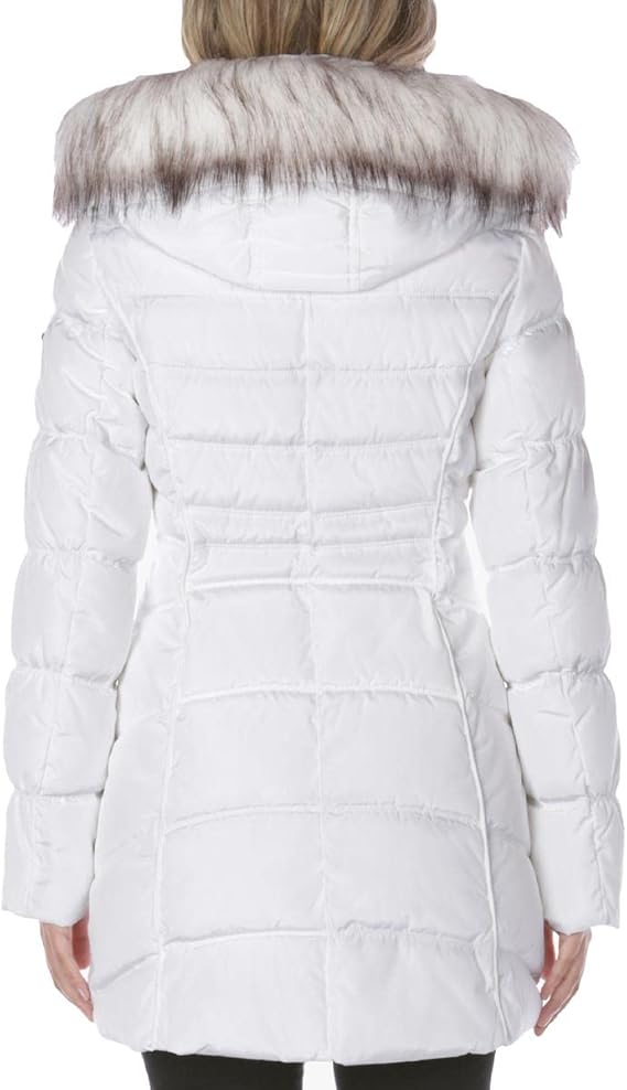 Women's 3/4 Hooded Puffer Jacket