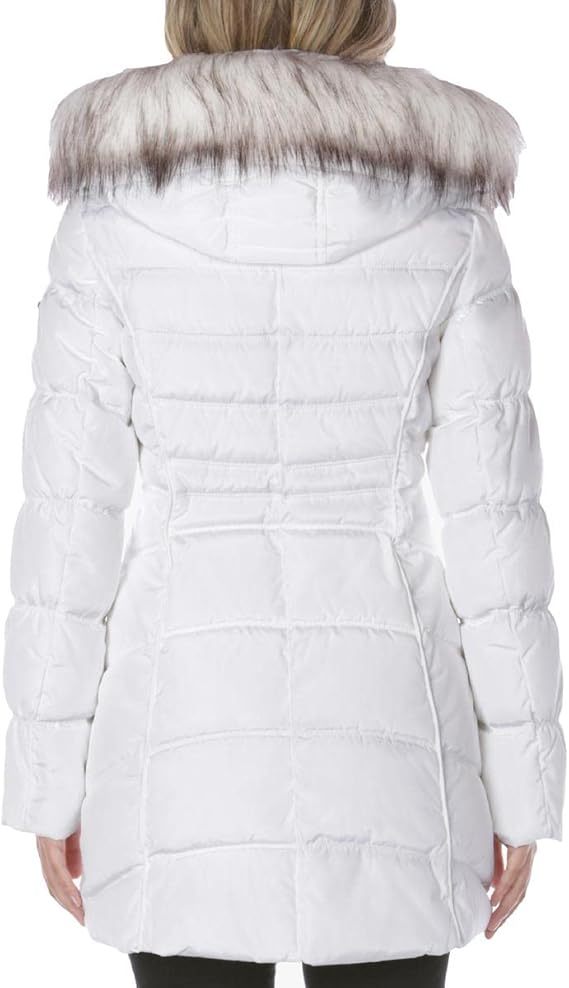 Women's 3/4 Hooded Puffer Jacket