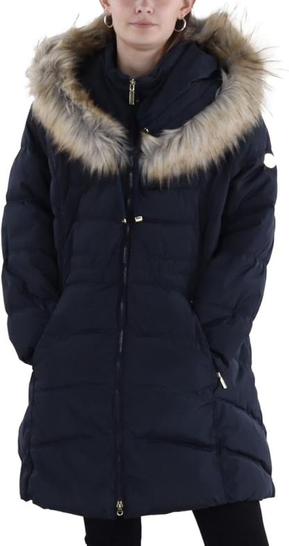 Women's 3/4 Hooded Puffer Jacket