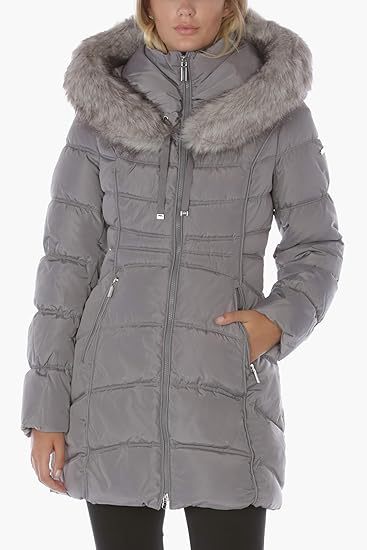 Women's 3/4 Hooded Puffer Jacket