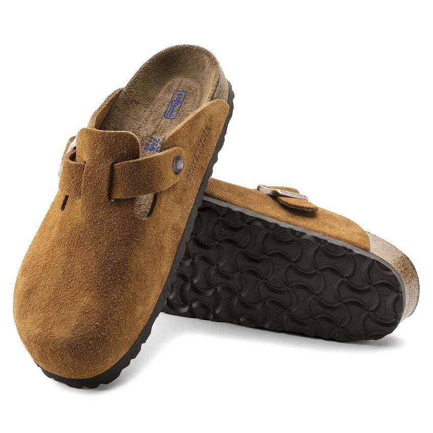Boston Soft Footbed Suede Leather - Mink
