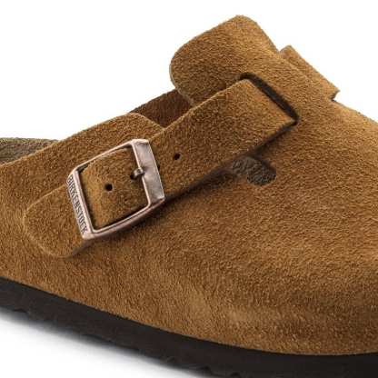 Boston Soft Footbed Suede Leather - Mink
