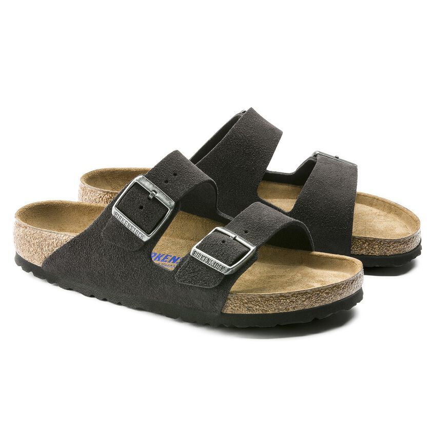 Arizona Soft Footbed Suede Leather - Velvet Gray