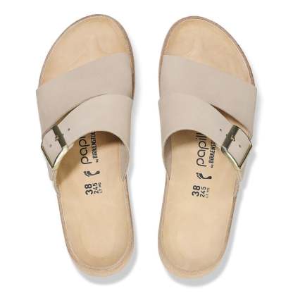 Almina Nubuck Leather - Sandcastle