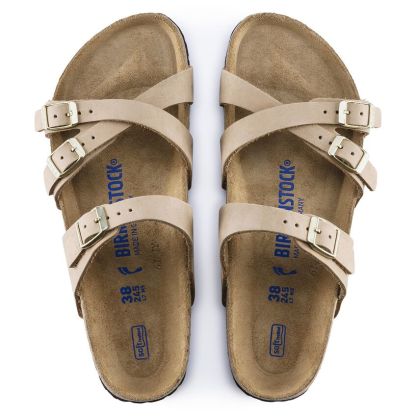 Franca Soft Footbed Nubuck Leather - Sandcastle