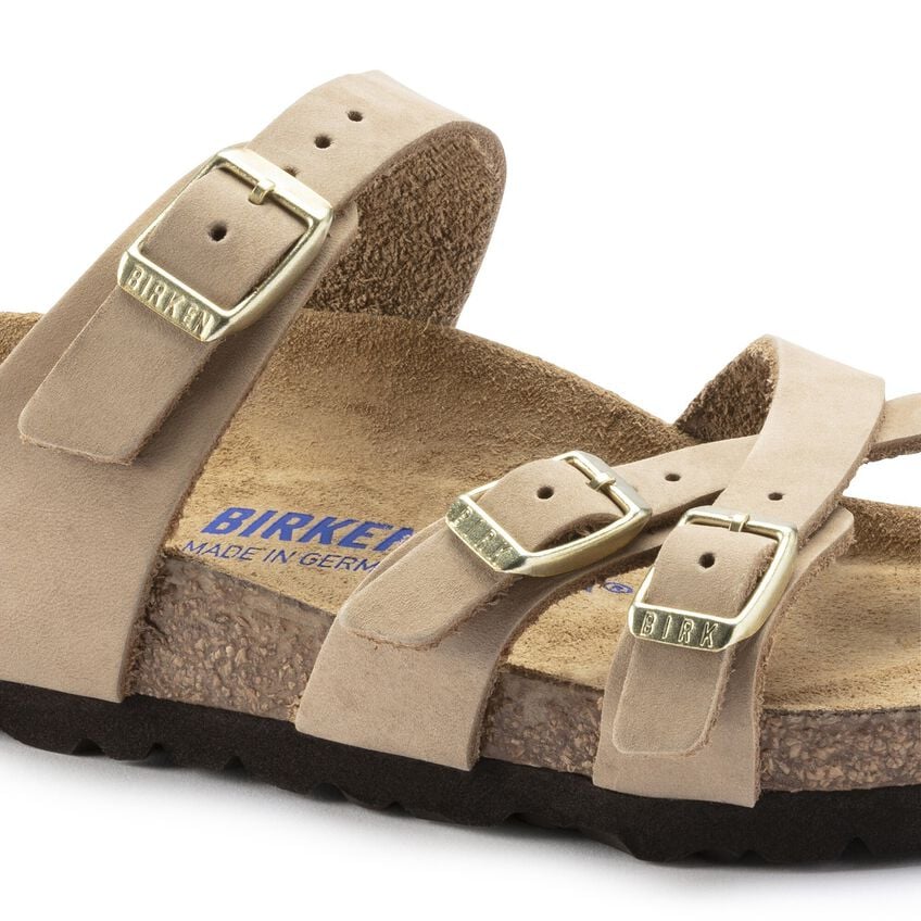 Franca Soft Footbed Nubuck Leather - Sandcastle