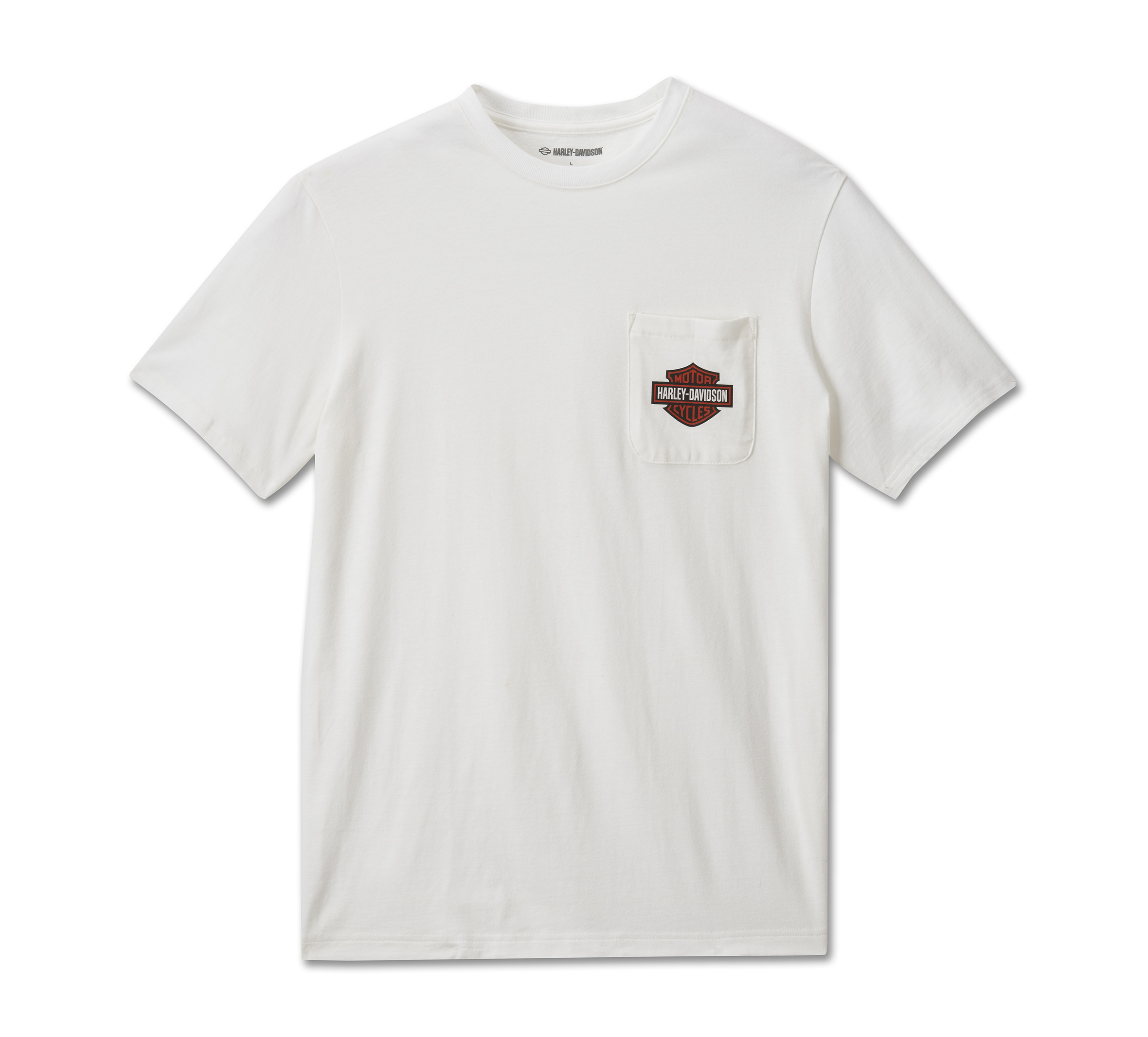 Bar & Shield Pocket Tee - Bright White
