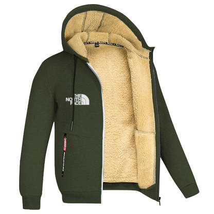 Chaqueta deportiva con capucha y cremallera para hombre