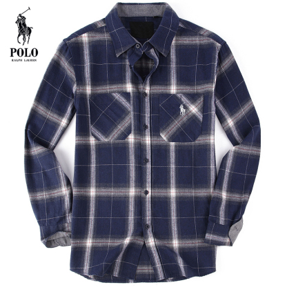 Ralkhjgph Lauren Men's flannel plaid shirt