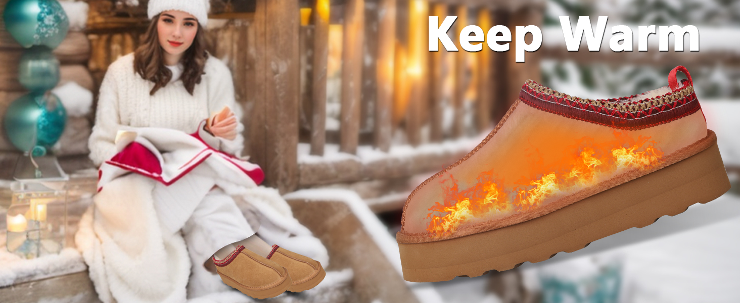 Women's Slippers Platform Mini Boots