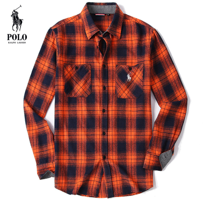 Ralkhjgph Lauren Men's flannel plaid shirt