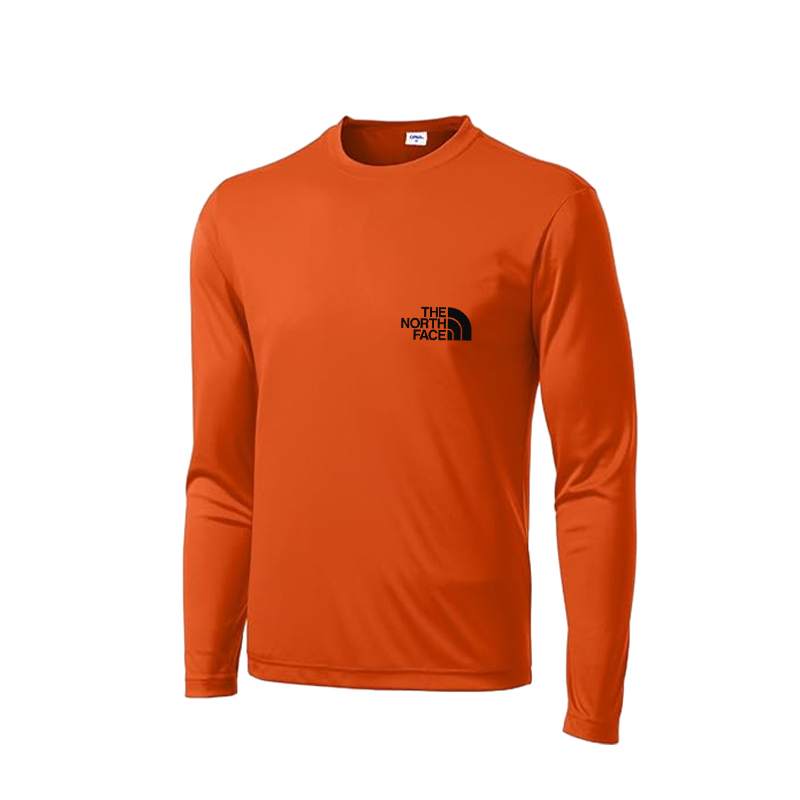 The Nokhjgrth Face-Men's Long Sleeve Moisture Wicking Athletic Shirts