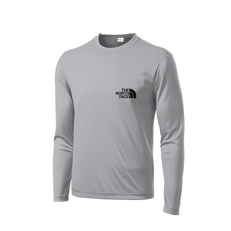 The Nokhjgrth Face-Men's Long Sleeve Moisture Wicking Athletic Shirts
