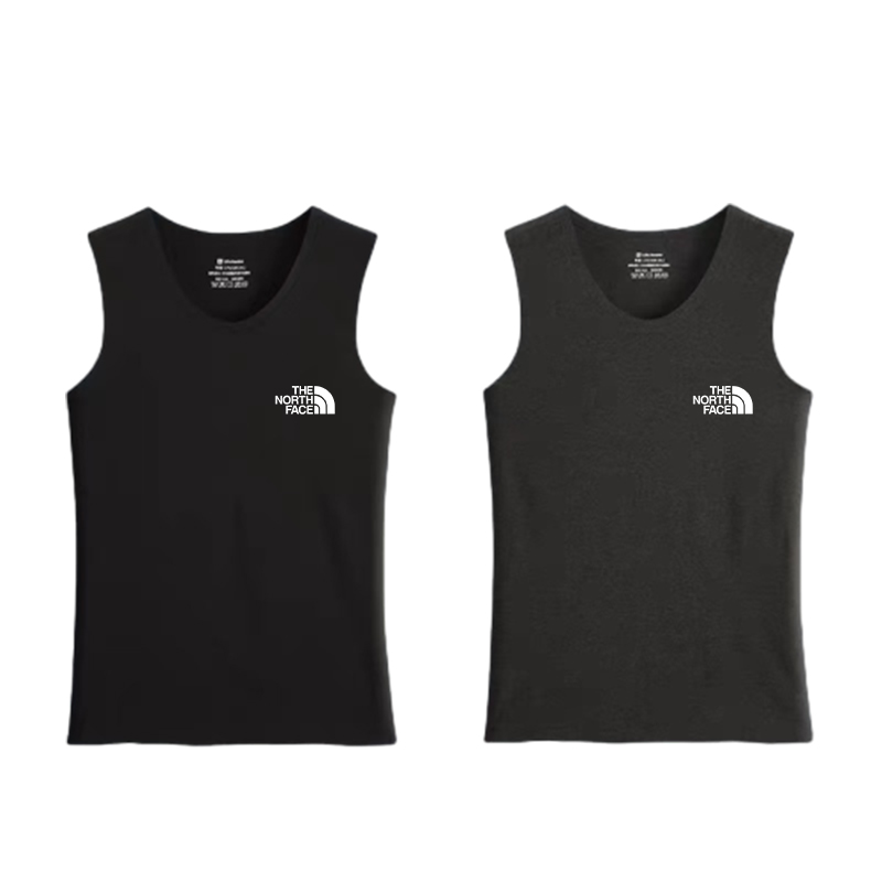 The Nokhjgrth Face-Men's 2-Pack Cotton Sleeveless Warm Tops