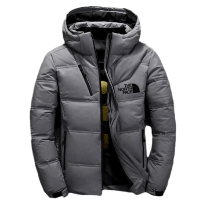 The Nokhjgrth Face-Vanguard Slate Hooded Jacket