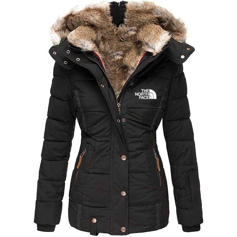 The Nokhjgrth Face-Women's Thin Warm Jacket Hooded Jacket