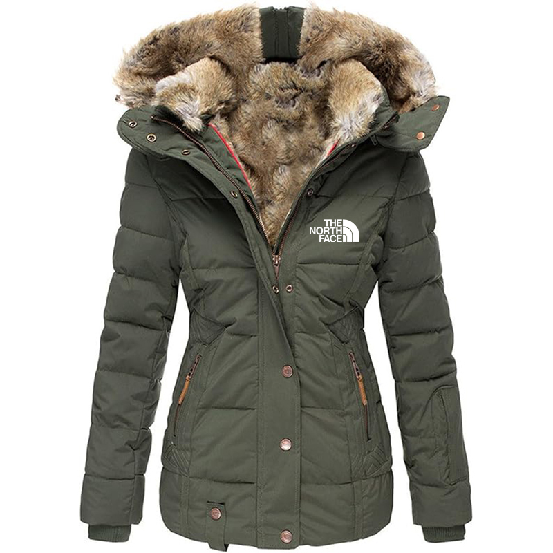 The Nokhjgrth Face-Women's Thin Warm Jacket Hooded Jacket