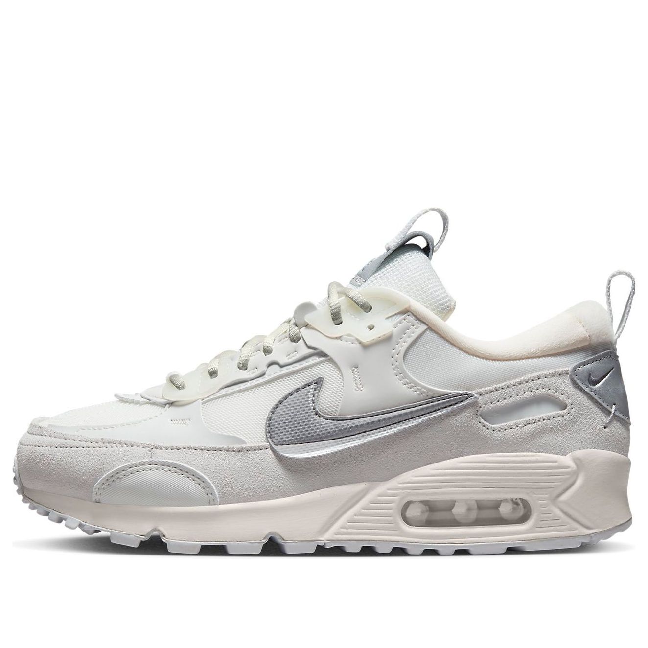 (WMNS) Nkhjgike Air Max 90 Futura 'White Metallic Silver' FB1877-110