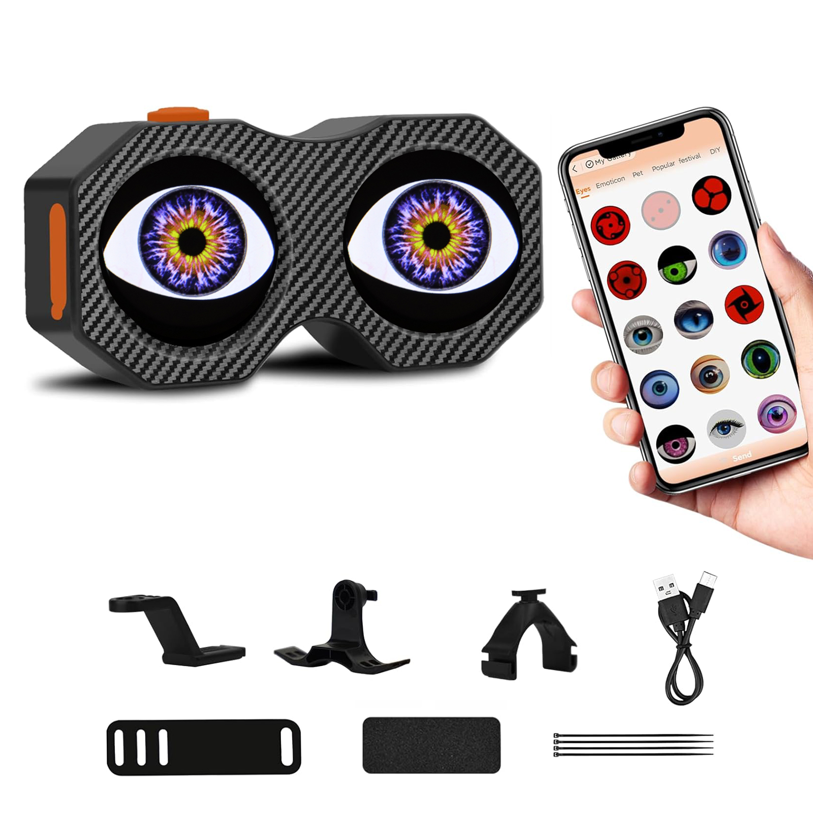 LED Dynamic Demon Eyes Bike Tail Light